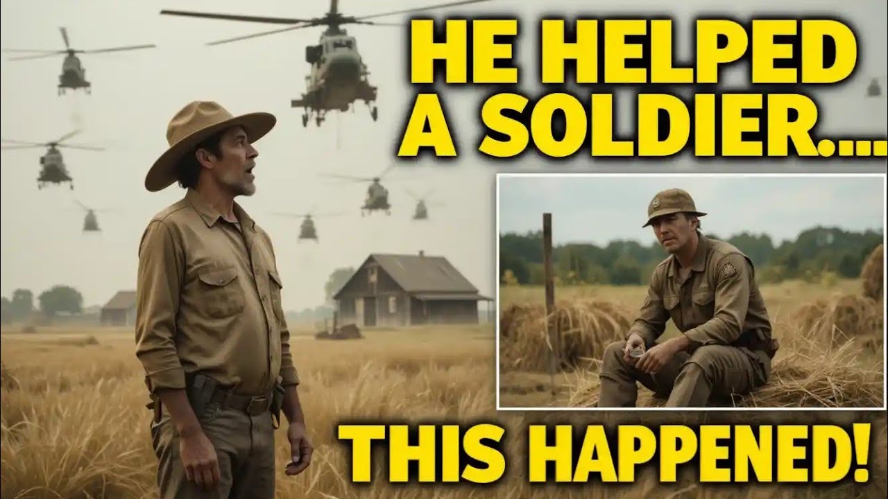 A Farmer Helped a Lost Soldier—Days Later, Helicopters Landed on His Farm