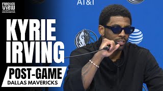 Kyrie Irving Reacts to Best Performance With Luka Doncic, Playing for Jason Kidd \& Facing Embiid