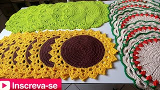 Modelos que não pode faltar no seu ateliê.#mesaposta #crochet #sousplast