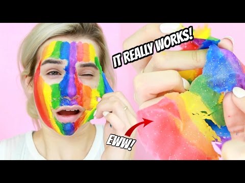 DIY BLACKHEAD RAINBOW PEEL OFF MASK TESTED