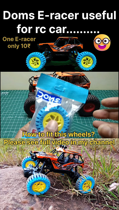 Doms E-racer used for rc car | #shorts #diy #rccar #wheels #how