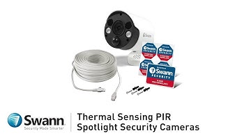 Swann Spotlight Add-on Security Camera 2-Way Audio, Sensor Lights Overview NHD-885MSFB, NHD-865MSFB