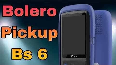 Bolero Pickup BS6 Programming By Xtool super 2