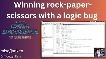 Winning 100x rock-paper-scissors with a logic bug - Cyber Apocalypse 2023 Writeup - misc/janken