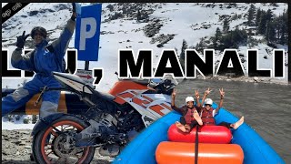 finally manali pahuch gaye   // river rafting // #manali #manaliride ep 03