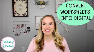 Convert Worksheets into Digital