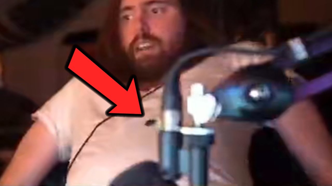 Asmongold JUMPS OFF his chair after a ROACH attacks him - YouTube