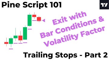 Pine Script 101 - Trailing Stops Part 2 - Exit with Bar Conditions and Volatility Factor