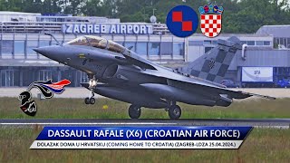 ✈️🇭🇷Dassault Rafale(x6) Dolazak doma u Hrvatsku✌️🙂 (Coming home to Croatia) (25.04.2024.)