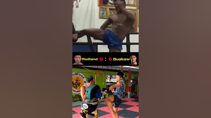 Rodtang vs Buakaw Kicks Competition #muaythai #rodtang #buakaw