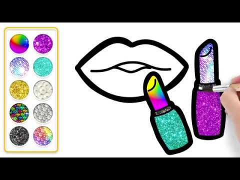 El khamar Er rami YouTube ad: lips glitter coloring book