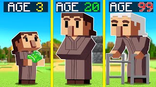 Surviving 99 Years As a VILLAGER In Minecraft!