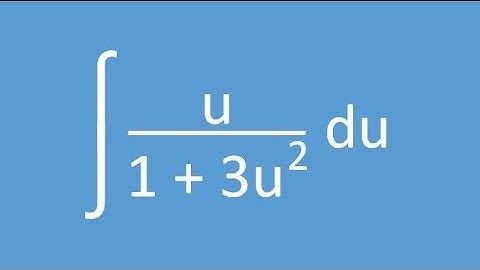 Basic Integration Example 05 (To Substitute or Not ~ Logarithm)