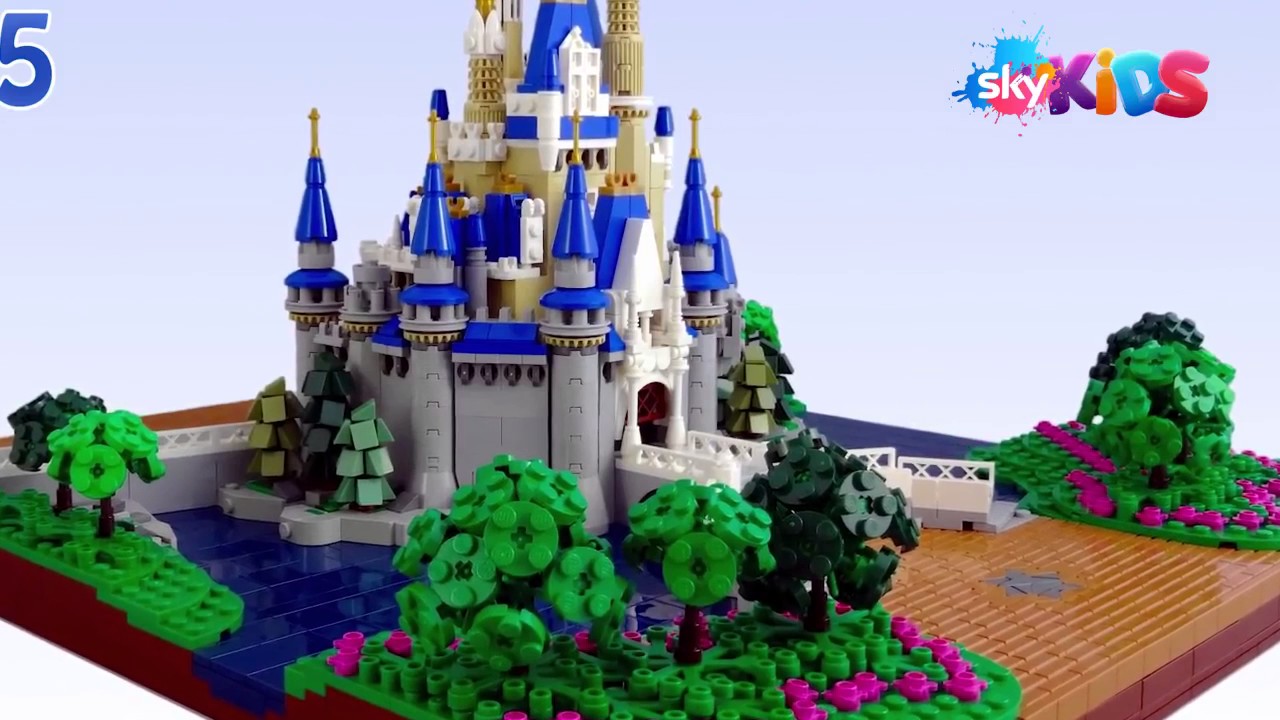 lego disney castle moc