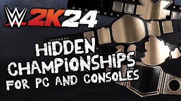 WWE2K24 - Discover Hidden Championship Templates! (For PC and Consoles)