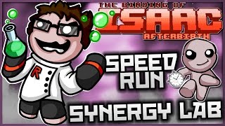 The Binding of Isaac: Afterbirth - Synergy Lab Speedrun!