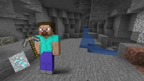 Steve mines diamonds with a stone pickaxe but gets diamonds