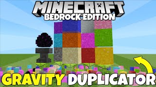 EASY Gravity Block Duplicator! Infinite Items! Minecraft Bedrock Edition MCPE Xbox PC PS5