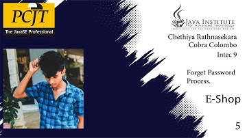 Web Programming 1| Task 05| eShop | 1st year | Java Institute