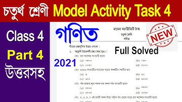 Class 4 Model Activity Task Math part 4//Model Activity Task Class Four Math solved part 4