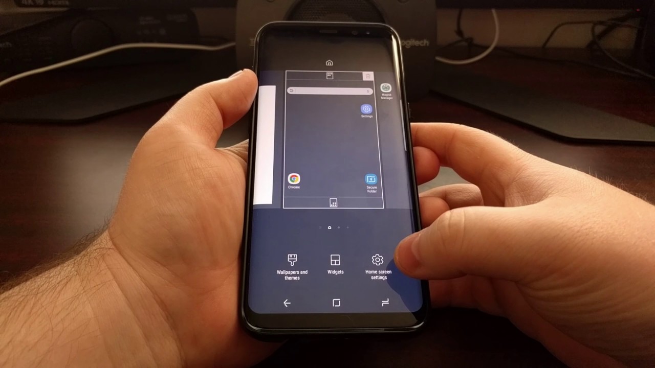 Galaxy S8 S8 Home Screen Grid Size YouTube