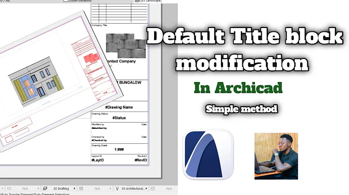 Default Title block in Archicad (Tutorial )