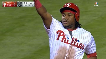 MIA@PHI: Franco crushes grand slam to left-center