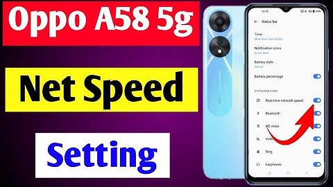 how to show net speed in Oppo a58 5g | Oppo a58 5g me net speed show kaise kare