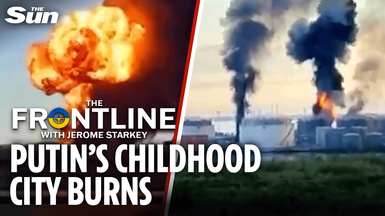 Putin embarrassed as Ukraine smashes St Petersburg oil plant and sets Russian Navy boats ablaze