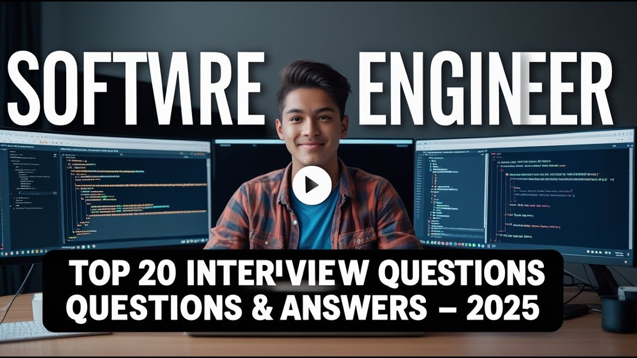 Top 20 Software Engineer Job Interview Questions and Answers 2025 - YouTube