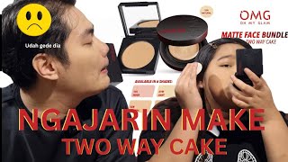 Ngajarin Anak Gasis Pake Two Way Cake - Omg Cover Last Two Way Cake Review