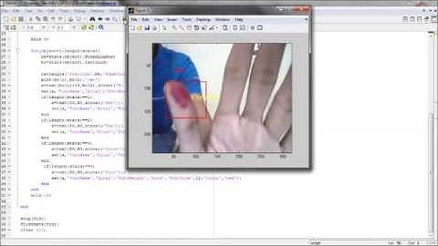 Matlab object tracking using webcam red object