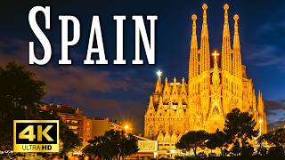 Spain 4K | Barcelona & Madrid Stunning Views | Relaxing Scenery for Sleep & Meditation