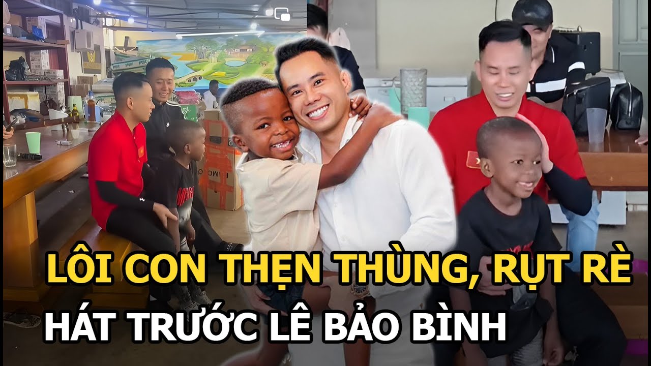 Lôi Con thẹn thùng, rụt rè hát trước Lê Bảo Bình - YouTube