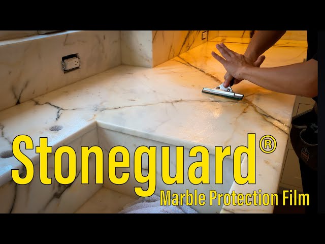 Stoneguard USA Clear Satin Marble Counter Protection Film