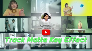 How to use track matte key effect in adobe premiere pro | Tutorial