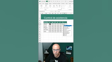 ✅Control de asistencia en #excel #exceltips #excelformula