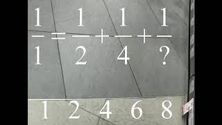1/1 = 1/2 + 1/4 + 1/