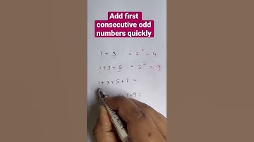 Add first consecutive odd numbers quickly @maths_hint  #shorts #youtubeshorts #maths #trendingshorts