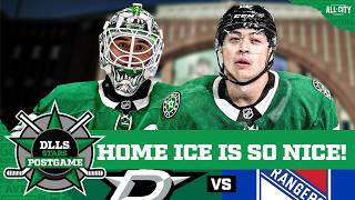 Oettinger’s 22 Saves Leads Stars To 2-0 Shutout Of NY Rangers, Clinch Home Ice | DLLS STARS POSTGAME