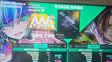 (DDR World) 16 PFC#91 Not Alone (ESP-16) 999,790!!!