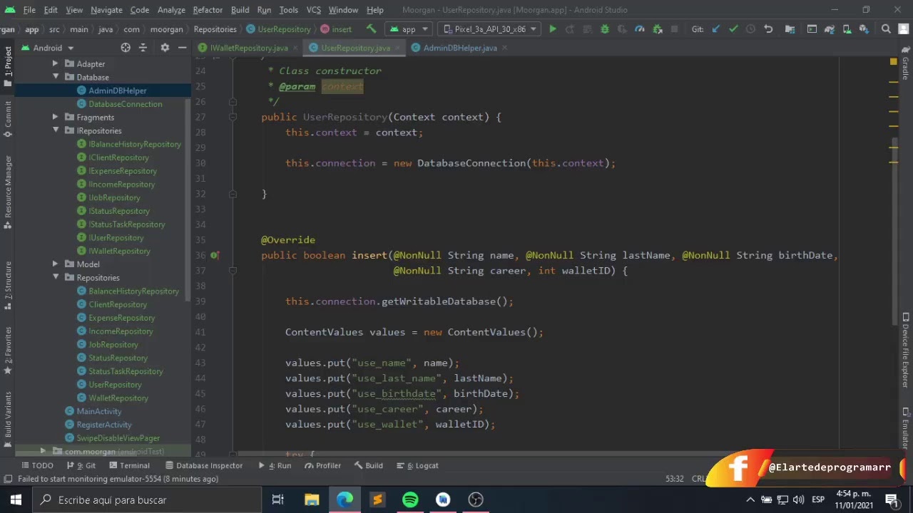 Aprendiendo a programar CRUD conexión a base de datos SQLite en Android ...