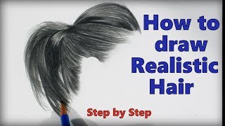 How to draw Hair with pencils