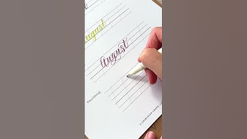 How to Write August in Calligraphy ✨ 4 Lettering Styles #calligraphy #calligraphytutorial