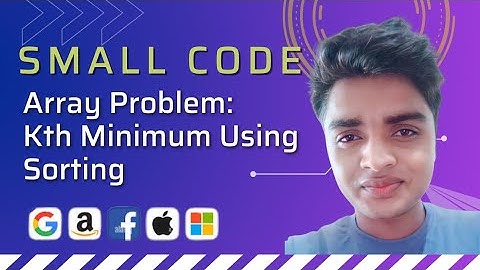 Find kth Minimum of the Array in C++