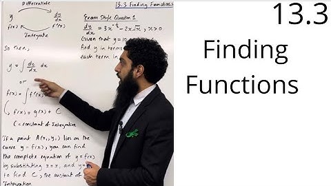 Edexcel AS Level Maths: 13.3 Finding Functions (Integrating the Gradient Function)
