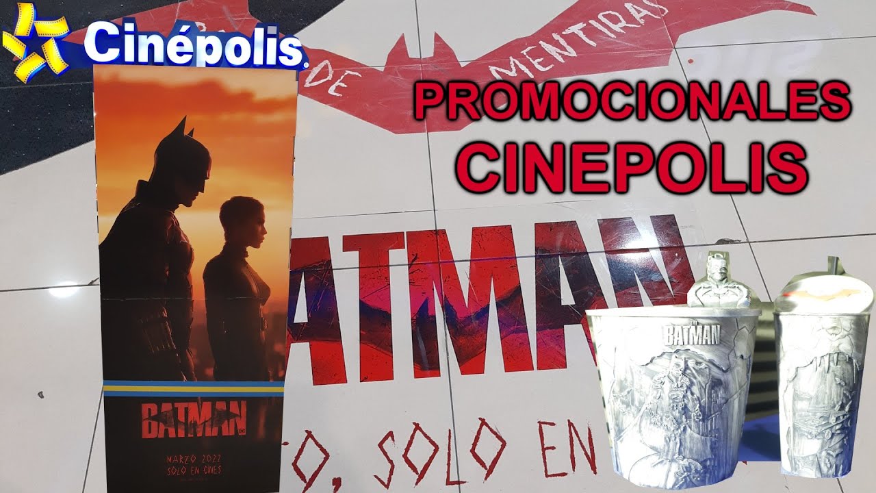 VASO, CUBETA Y LLAVERO BATMAN | PROMOCIONALES THE BATMAN CINEPOLIS 2022 -  YouTube