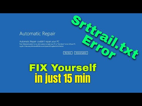 Erreur SrtTrail.txt lors de la réparation automatique de Windows 10 – Le  Crabe Info