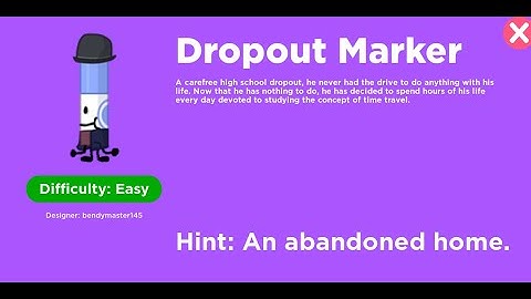 How to get Dropout Marker - Find The Markers