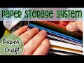 Handmade Card Paper Storage